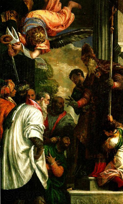 Paolo  Veronese consecration of st. nicholas Spain oil painting art